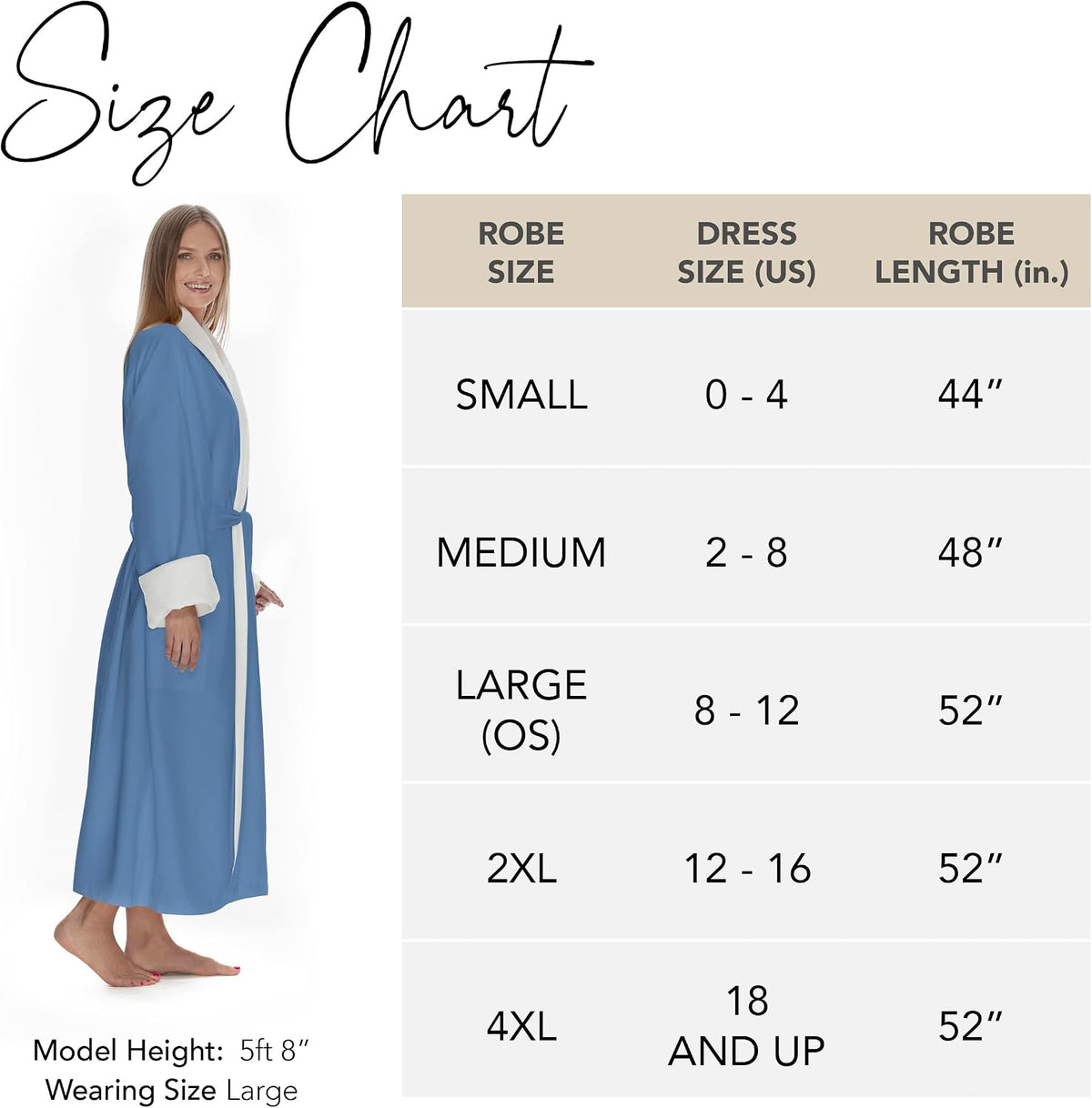 Women's Microfiber Robe by BOCA, Luxury Hotel Bathrobe, Generous Sizing