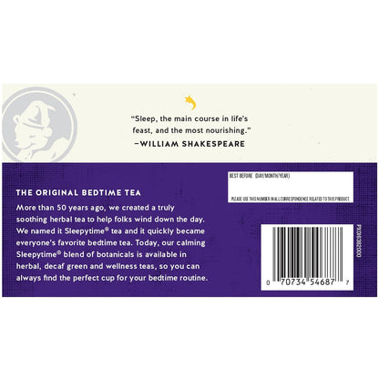 Celestial Seasonings Sleepytime Tea Plus Melatonin, Caffeine Free, Celestial Seasonings Herbal Tea, 18 Bag Box