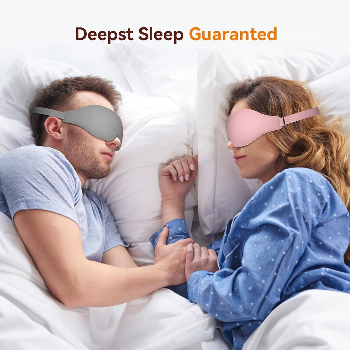 Sleep Mask, EVA BELLE Heated Eye Mask, Electric Sleeping Eye Mask, Warm Eye Compress Mask for Stye Relief, Adjustable Temperature & Timer, Electric Eye Heating Pad for Men Women-Graphene Heating