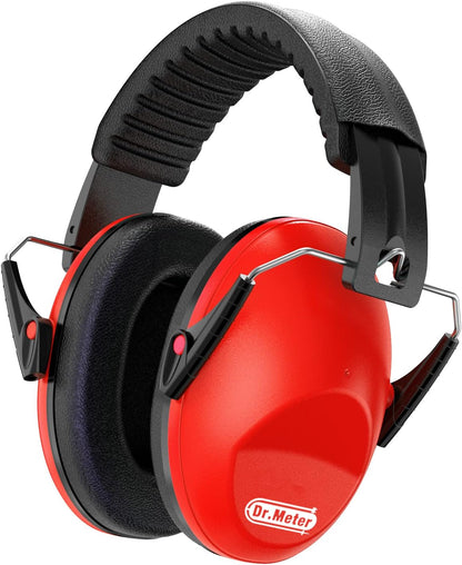 Dr.meter Ear Muffs for Noise Reduction: 27.4SNR Noise Cancelling Headphones for Kids Adults, EM100 Adjustable Hearing Protection Earmuffs for Monster Jam, Autism Sensory, Concerts, Fireworks