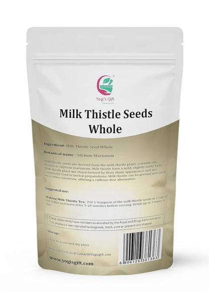 Milk Thistle Seeds 1 LB (Whole) | Whole Milk Thistle For Tea | By Yogi's Gift®