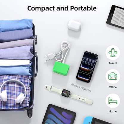 100W 6 in 1 USB Charger, 50% Smaller Charging Station for Multiple Devices