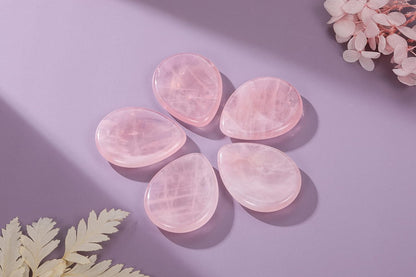 Jovivi Thumb Worry Stone - Palm Stones Pocket Natural Chakra Reiki Healing Crystals Therapy Geometry - Lapis Lazuli