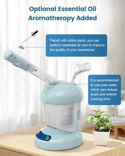 Facial Steamer, Ozone Nano Ionic Face Steamer for Deep Cleaning