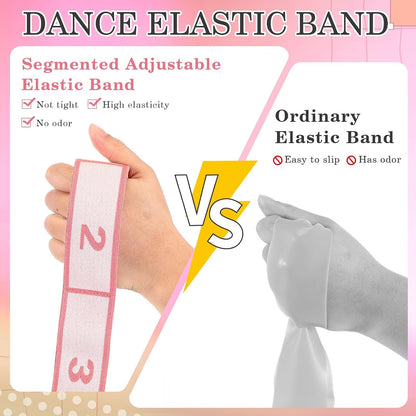 Stretch Strap for Kids Elastic Gymnastic Stretching Ballet Dance Band with 8 Loops Adjustable Exercise Training Resistance Strap for Children Stuff Pilates Latin Yoga Equipment