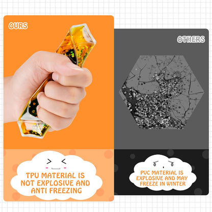 Onyoloy Sensory Soft Gel Liquid Toys - Hexagon Sensory Motion Fidget