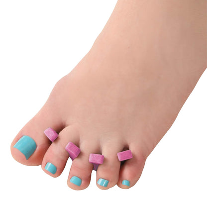 ForPro Sole Toe Separators - Black Luxurious Foam Separators - Individual Toe Separators for Pedicures â€“ 144-Count