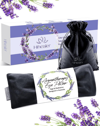 Hihealer Lavender Eye Pillow for Relaxation, Yoga, Sleep, Weighted Eye Mask