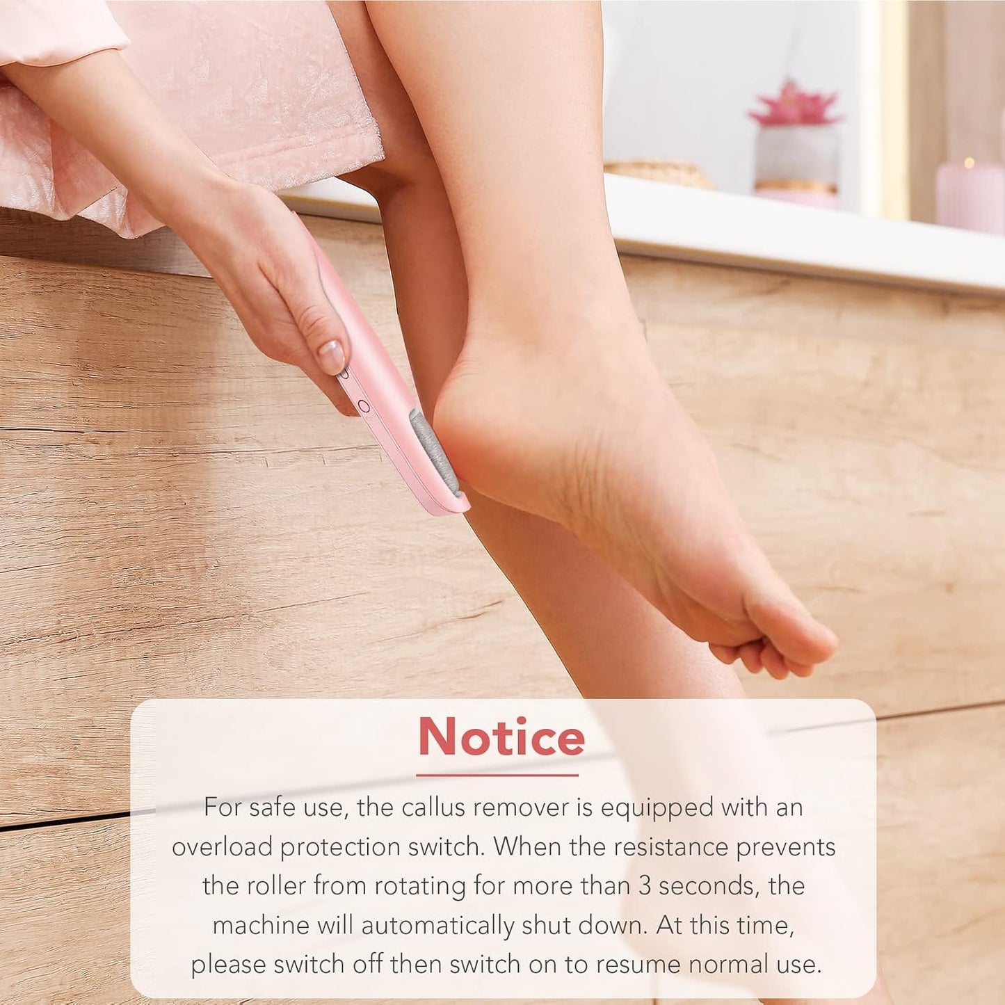 LINKEVAP Electric Callus Remover for Feet, Professional Pedicure Kit Foot Scrubber for Dry, Dead, Cracked, Hard Skin, at Home Feet Spa Care Kit for Men & Women (Cold White)