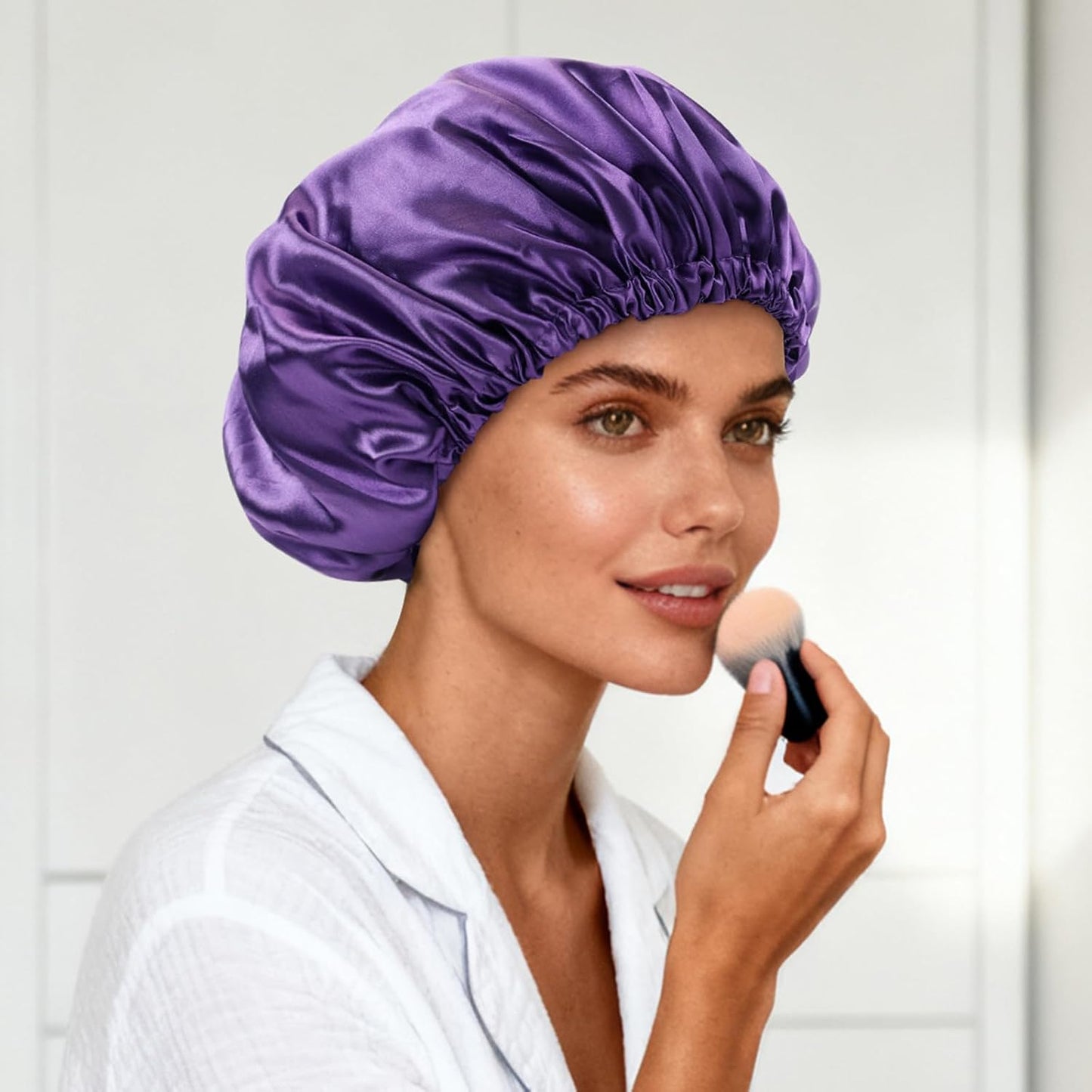 Satin Bonnet Double Layer Silk Bonnet for Sleeping Women for Natural Curly