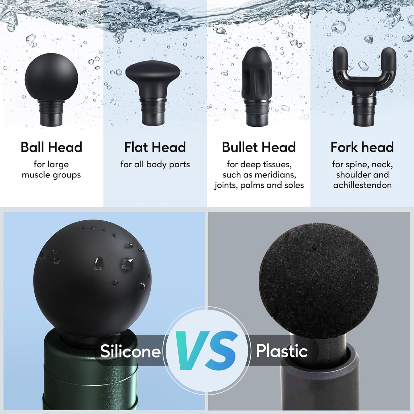 arboleaf Massage Gun Deep Tissue, Balance of Power & Portability Full-Metal Percussion Massager with Silent Brushless Motor - Ultra-Quiet Pocket-Sized for Athletes Back Pain Relief Home Office Travel