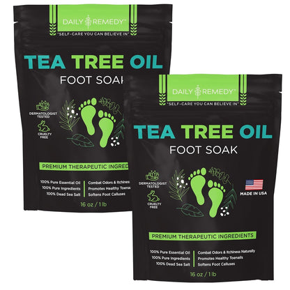Muscle Relief Foot Soak with Epsom Salt, Made in USA, Soothe Tired Feet, Softens Calluses and Helps Athletes Foot 1lbs