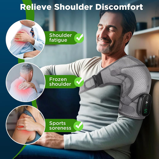 DREAMSOME Shoulder Heating Pad, Heated Shoulder Massager for Pain Relief