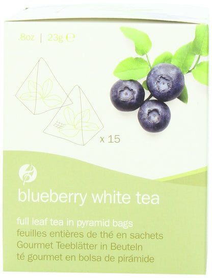 Adagio Teas Gourmet Tea Bags, Blueberry White, 15 Count