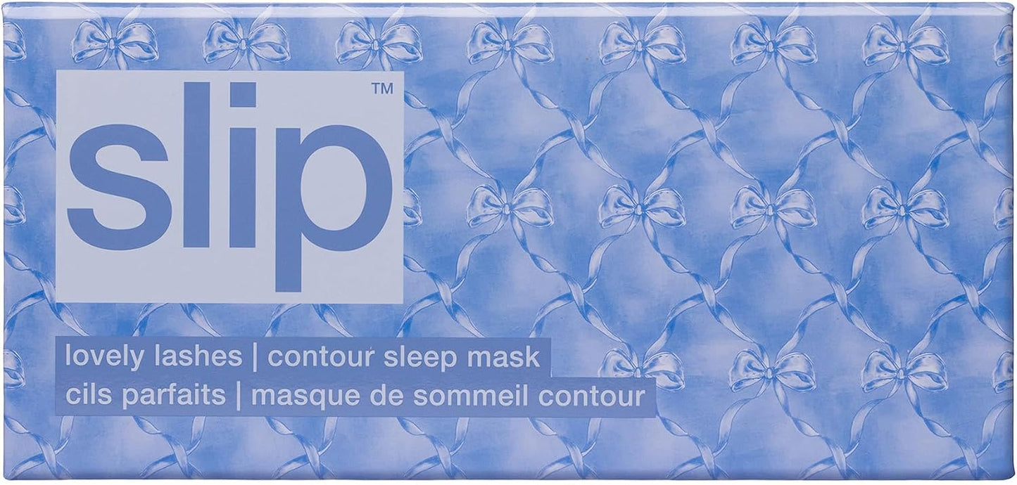 slip Contour Sleep Mask | 100% Pure Mulberry Silk, Ultra Soft | Contoured Design, Prevents Eye Pressure | Adjustable Strap, Ideal for Travel - Black