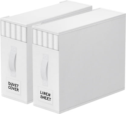 StorageTastic Bed Sheet Closet Organizers and Storage Under Bed Storage