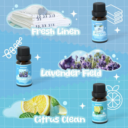 ARVIDSSON Floral Essential Oils Set, Natural Flower Essential Oil Gift for Women - Rose, Gardenia, Cherry Blossom, Honeysuckle, Lilac, Blue Lotus, Scented Oil for Diffuser, Valentines Day Gift for Her