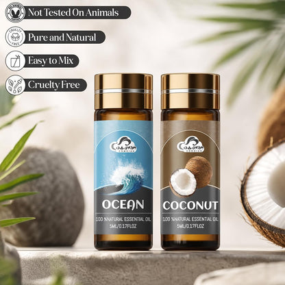 Essential Oil Set, 32 Pcs Fragrance Aromatherapy Oils for Skin, Diffusers, Home Care, Humidifier Laundry, Candle Making - Tea Tree, Sandalwood, Lavender, Vanilla, Eucalyptus and More(5mL)