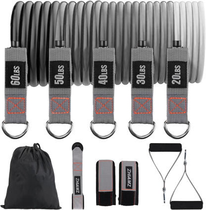 Resistance Bands with Handles, Exercise Bands with Handles, Door Anchor