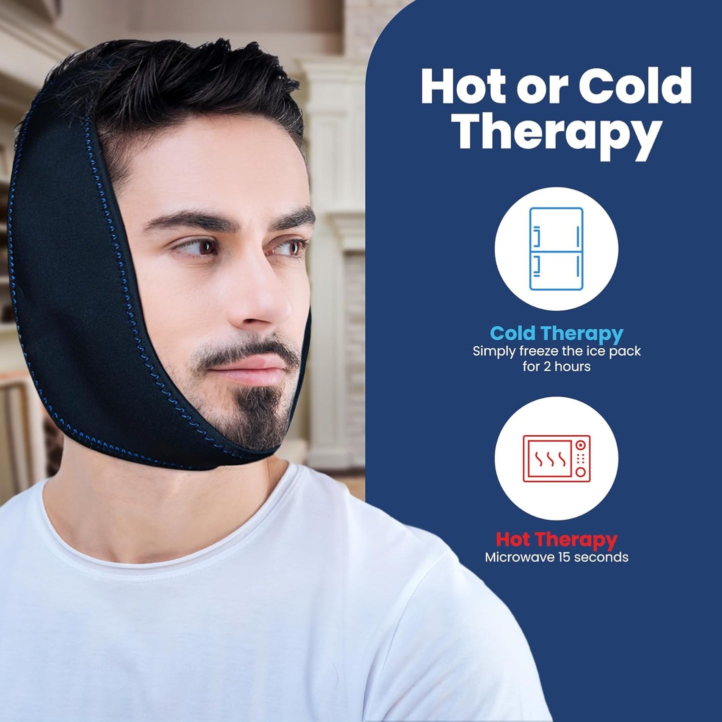 Fittest Pro Knee Ice Pack Wrap for Pain Relief, Reusable Hot and Cold Therapy Wrap for Swelling, Recovery, and Therapy for Arthritis, Meniscus Tear and ACL