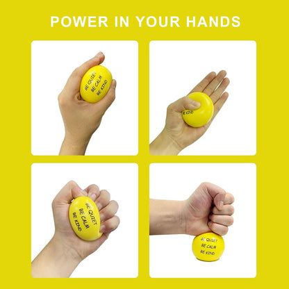 ALMAH Motivational Stress Balls for Kids and Adults (6 Pack)