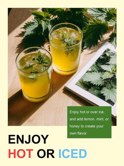 TeeLux Nettle Leaf Tea, Stinging Nettle Tea Loose Leaf, Caffeine Free, 8oz