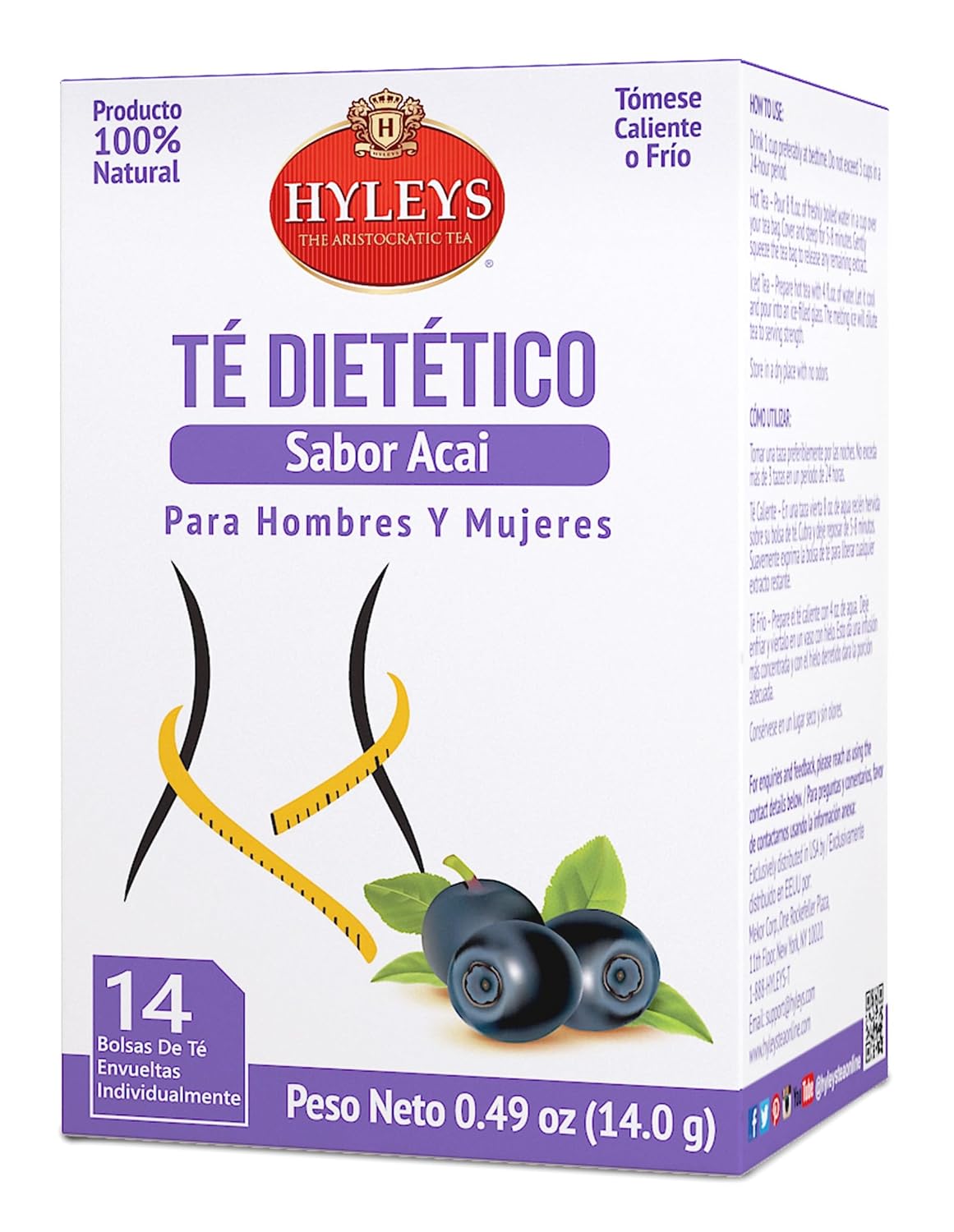 Hyleys Dandelion Root & Green Tea with Milk Thistle and Licorice Root - Herbal Detox Blend - 25 Tea Bags