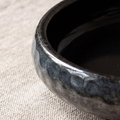 6 Inch Incense Holder with Ash Catcher,Handmade Crack Blue Glaze Ceramic Incense Burner Bowl with 9-Hole Design for Sticks,Cones,Coils Sage,Palo Santo - Perfect for Meditation,Yoga & Zen Home Décor
