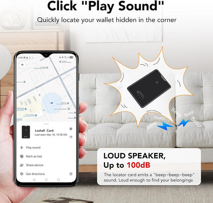 2 Pack Wallet Tracker Card for Android Bluetooth Tracker Work with Google Find Hub(Android Only), IP68 Waterproof, Item Finder for Bags, Keys, Passport