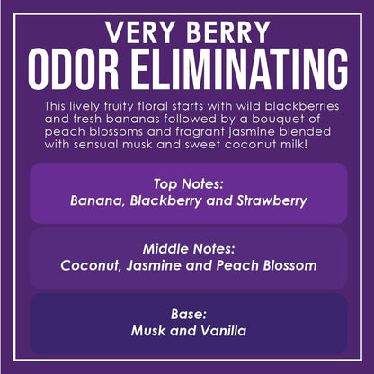 Vanilla Bean Odor Eliminating Highly Fragranced Candle - Eliminates 95% of Pet, Smoke, Food, and Other Smells Quickly - Up to 80 Hour Burn time - 12 Ounce Premium Soy Blend - Colors B