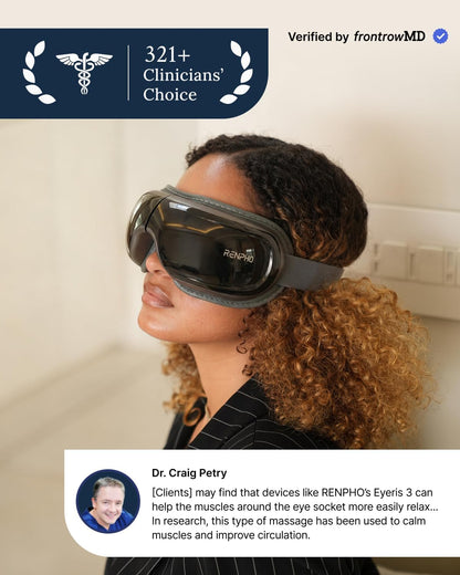 RENPHO Eyeris 3 Eye Massager with Heat and Cooling, Massaging Eye Mask
