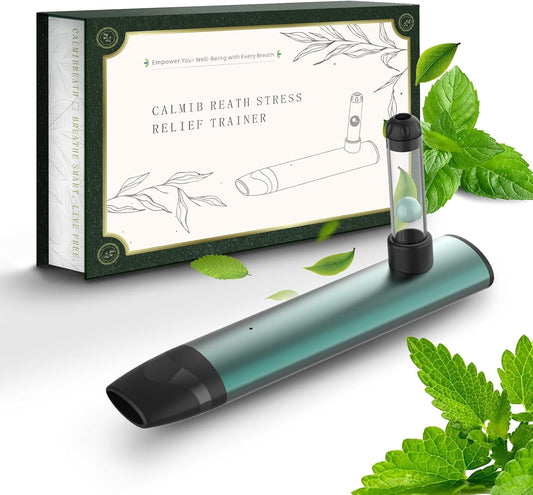 Portable Breath Balancer 3 Minutes of Quick Decompression and Sleep aid,Relieves Anxiety and Improves Focus,Sports Recovery Artifact & Corporate Health Gift & Family Mindfulness Gift (Green)