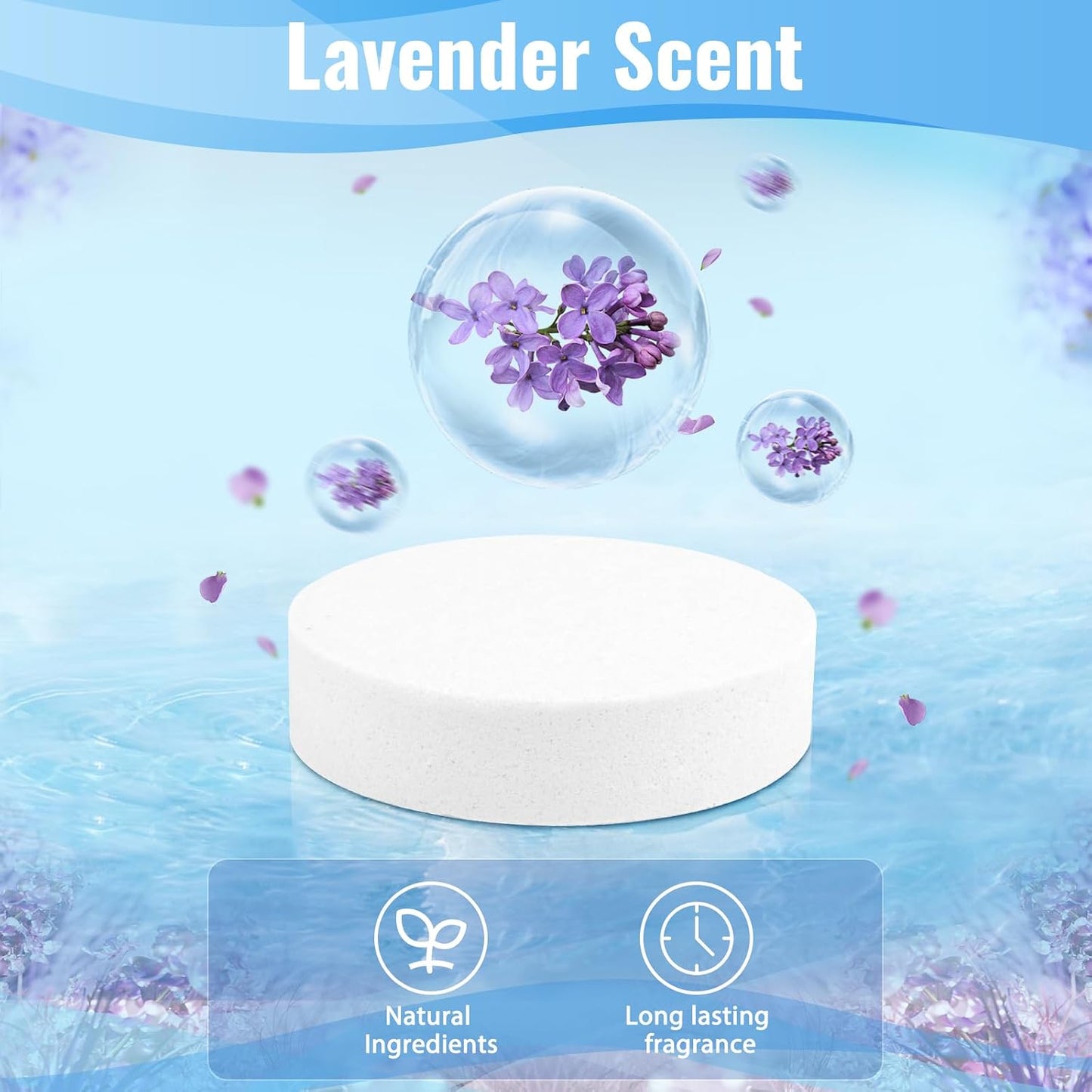 TranquilBliss Shower Steamers-15 Pack Shower Bombs with Lavender Scent, Self-Care Presents for Women Who Have Everything, Relaxation Birthday Presents for Women, Valentines Day Presents for Her