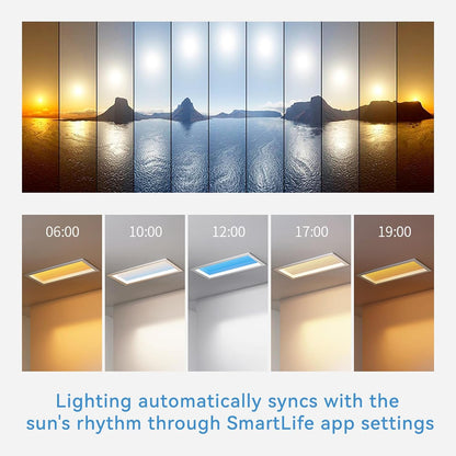 2x1 Ft Artificial Skylight, APP Control Smart Ceiling Light