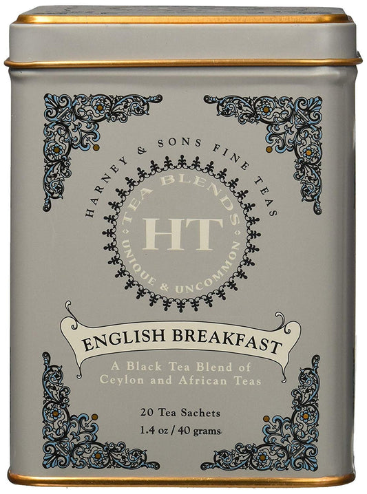 Harney & Sons African Autumn Rooibos Herbal Tea, 20 Sachets Tin | Rooibos herbal tea with cranberry and citrus flavors. Naturally caffeine free.