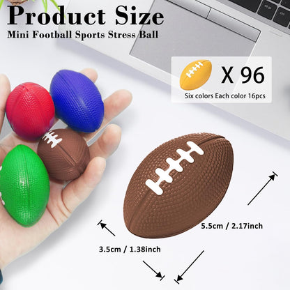 96 Pieces Motivational Stress Balls 2 Inch Inspirational Stress Relief Ball Bulk Hand Exercise Balls Encouraging Colorful Foam Balls Anxiety Small Balls with Quotes for Kids Adults Teens, 12 Styles