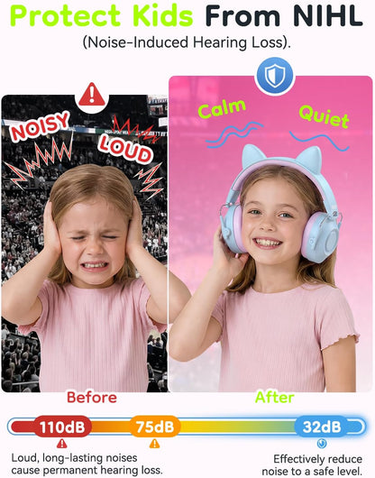 Dr.meter Ear Muffs for Noise Reduction: 27.4SNR Noise Cancelling Headphones for Kids Adults, EM100 Adjustable Hearing Protection Earmuffs for Monster Jam, Autism Sensory, Concerts, Fireworks