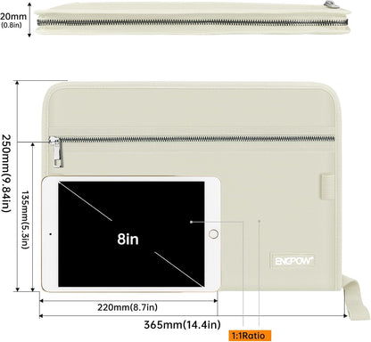 ENGPOW Expanding File Folder,Fireproof 13 Pockets Document Organizer Bag