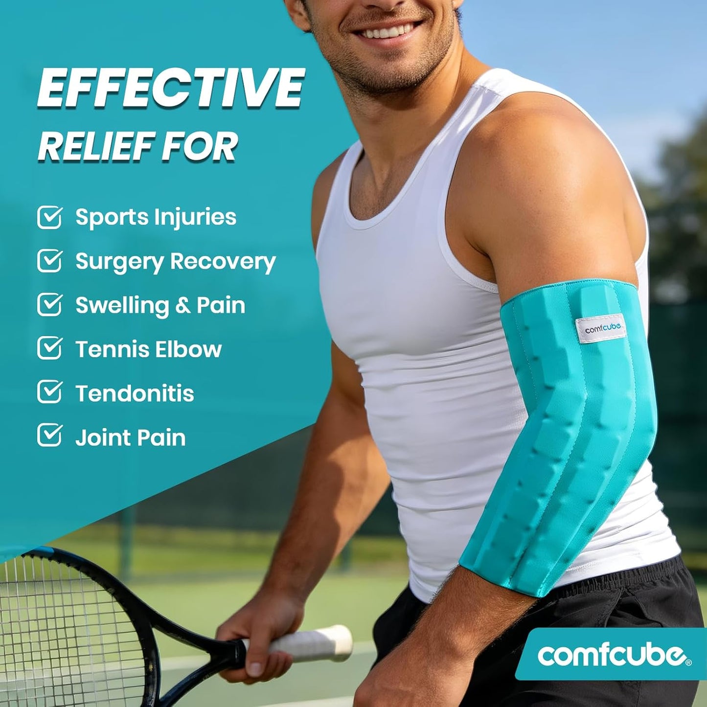 Ice Pack for Knee Pain Relief, 2 Hours Long Lasting Cold Pack for Knee Injuries, Cold Therapy Flexible Ice Pack Wrap for Knee Replacement Surgery, Swelling, ACL, Meniscus Tear