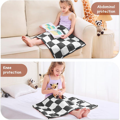 yescool Weighted Lap Pad 2 Pounds Weighted Lap Blanket, Space Plane Small Weighted Blanket, Weighted Throw Blanket Gifts for Travel Indoor Outdoor, 20"x30"