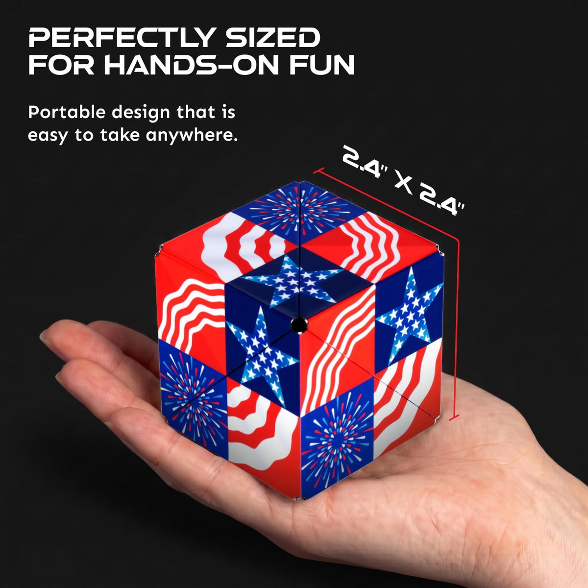 Shashibo DODECA Magnetic Puzzle Cube, Stress Relief Fidget Toy - Colors A