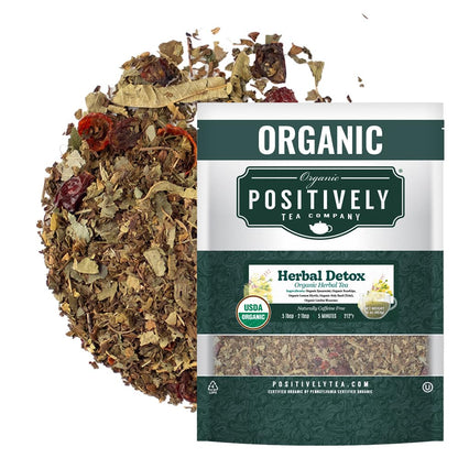 Organic Positively Tea Company, Lavender Chamomile, Herbal Tea, Loose Leaf, 16 Ounce
