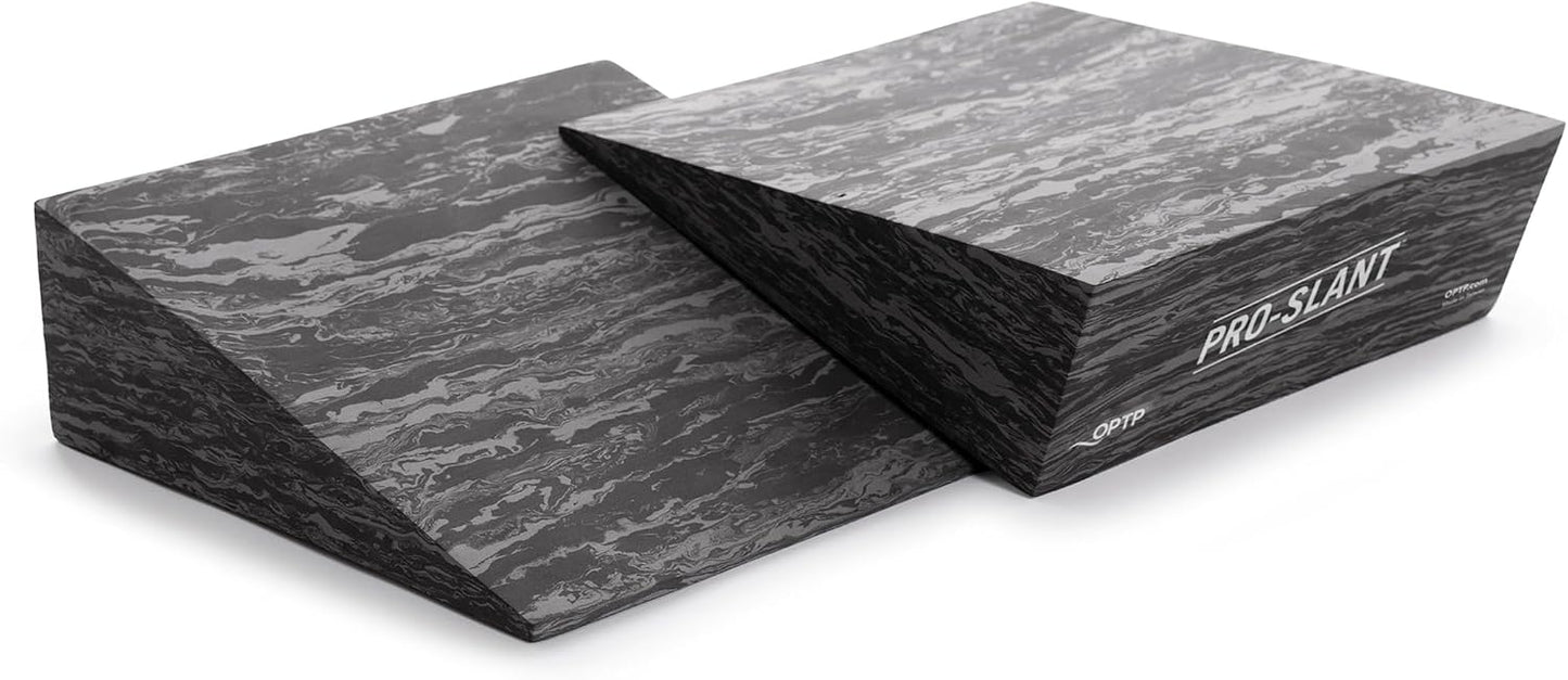 OPTP PRO-Slant – Professional Foam Incline Squat Wedge Pair and Slant Board for Squats- Workout Squat Wedges for Rehabilitation and Stretching of The Calf, Ankle and Foot