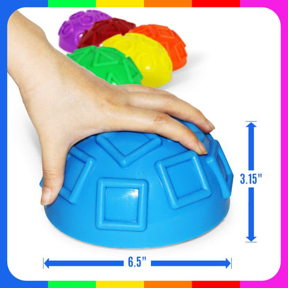 Yes4All Hedgehog Balance Pods for Exercise, Core Body Balancing, Balance Pods for Youth & Adults with Hand Pump - Set of 5