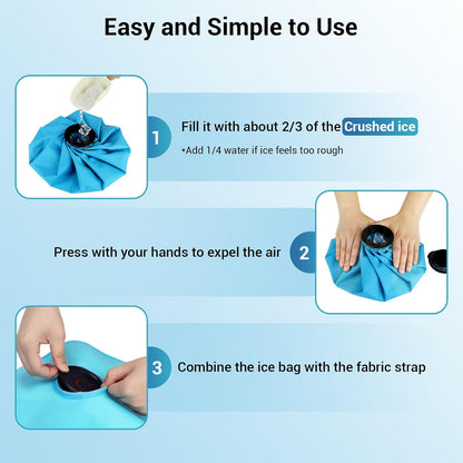 Comfytemp Knee Ice Pack Wrap, Wearable Ice Bags for Injuries Reusable, Knee Replacement Surgery, Meniscus Tear, 1H Long Lasting, Hot & Cold Therapy for Arthritis, ACL, Running Recovery