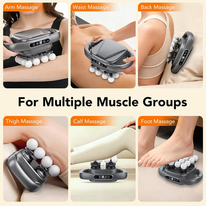 IKG 16 Head Massage Gun Deep Tissue, Body Massage for Back, Shoulders, Neck, Legs, Foot, Massage Gun deep Tissue, Percussion Massager with 3 Modes&30 Intensities Body Muscle Pain Relief, Ideal Gifts