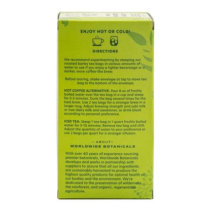 Worldwide Botanicals Organic Lemon Balm Tea, 25 Tea Bags - 50% more herbs with 2.25g per teabag - 100% Pure Lemon Balm Leaves, Kosher