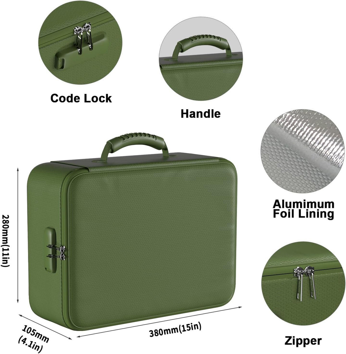 DocSafe 5200°F Fireproof Document Organizer Box with Lock, Heat Insulated