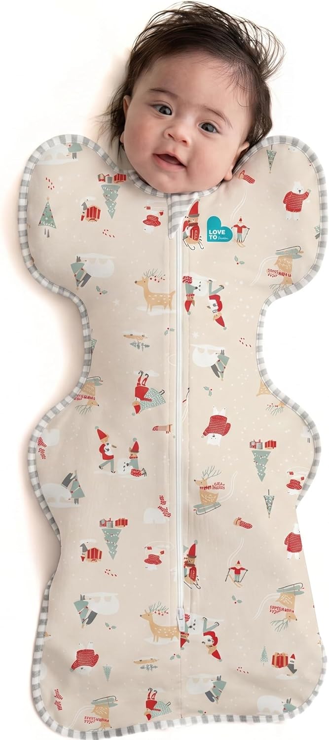 Love to Dream Swaddle UP, Baby Sleep Sack, Self-Soothing Swaddles for Newborns, Get Longer Sleep, Secure Fit Helps Calm Startle Reflex, New Born Essentials for Baby, 1.0 TOG, 13-19 lbs, Deep Olive