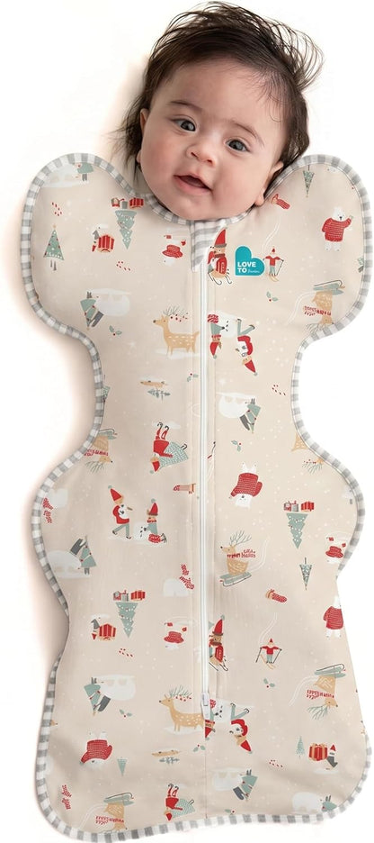 Love to Dream Swaddle UP, Baby Sleep Sack, Self-Soothing Swaddles for Newborns, Get Longer Sleep, Secure Fit Helps Calm Startle Reflex, New Born Essentials for Baby, 1.0 TOG, 13-19 lbs, Deep Olive